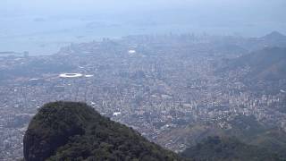 View from Tijuca Peak Pico da Tijuca in Rio de Janeiro Brazil [upl. by Ammadas256]