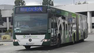 Audio Kickdown  Aircoach  Dublin Airport Car Park Shuttle Mercedes Citaro G 11075 [upl. by Esiralc]