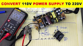 792 How To Convert 110 Volt Power Supply To 220 Volts [upl. by Eibber]