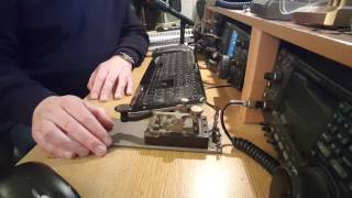 German Junker DBGM morse key demonstrated by EI2KC [upl. by Buine994]