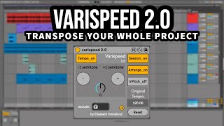 Varispeed 20  Transpose your project with one click in Ableton Live 11 OldVersion [upl. by Arel]