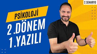 PSİKOLOJİ 2DÖNEM 1YAZILI SINAVI  💯 2SENARYO 💯 [upl. by Ariaet]