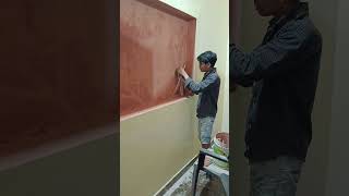 Wall stencil painting 🎨viralvideotrending video [upl. by Helsa]