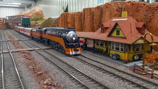 HO Scale At Its Finest K10s Massive Model Train Layout 9724 [upl. by Ateloj591]