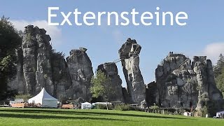 GERMANY Externsteine rock pillars  Teutoburg Forest [upl. by Yreva348]