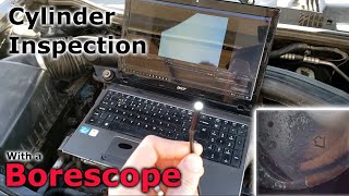 Car Engine Cylinder Inspection Using a Borescope Camera [upl. by Ikcin]