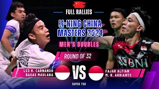 CarnandoMaulana INA vs AlfianArdianto INA  R32  China Masters 2024 [upl. by Martz720]