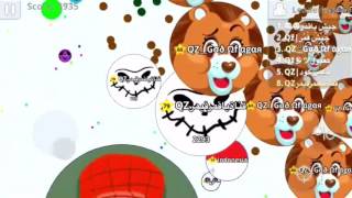 اقاريو تجمع جيش ياقمر الثاني دعس وجلد agario mobile with my army [upl. by Malina]