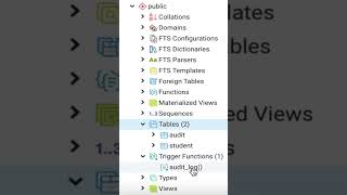 Triggers in postgres using pgAdmin [upl. by Ecadnarb]