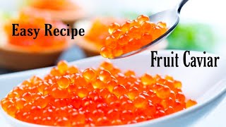 Homemade Fruit Caviar  Fruit Caviar Recipe  How To Make Fruit Caviar  Molecular Gastronomy [upl. by Wilie558]