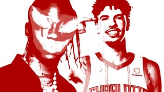 Flyin Fire Travis Scott Feat Lamelo ball [upl. by Ahtnicaj75]