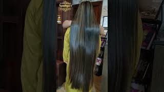 Streaks hair service at the salon  Sandhya Gupta hairstyle haircare haircut hairlounge shorts [upl. by Aym]