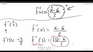 Clase undécimo año Cálculo de funciones inversas [upl. by Simons]