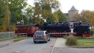 Bahnübergang Harzgerode Schloßberg [upl. by Adnihc]