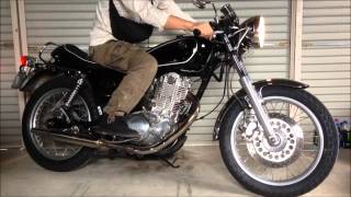 SR400 ペイトンプレイス キャプトンマフラー JMCA非対応 [upl. by Iadrahc]