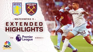 Aston Villa v West Ham United  PREMIER LEAGUE HIGHLIGHTS  10222023  NBC Sports [upl. by Morell117]