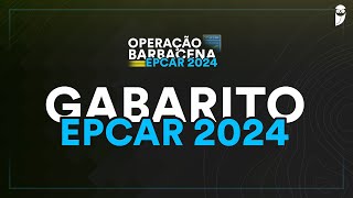 Gabarito EPCAR 2024 correção de prova ao vivo [upl. by Auginahs881]