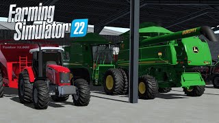 Colheita de SOJA na FAZENDA RESSACA Kalinoski Map V2  Farming Simulator 22 [upl. by Dloreg927]