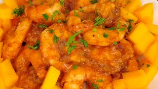 Camarones en salsa de mangochipotle [upl. by Lucania]