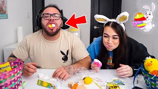 MindOfRez and Girlfriend Make EASTER BASKETS for Each Other [upl. by Nilknarf747]