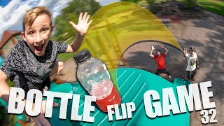 CRAZY GAME of BOTTLE FLIP Ryden vs Andy vs Ryan  Round 32 [upl. by Ternan623]