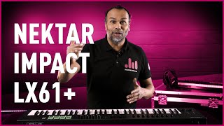 Nektar LX61 Impact USBMIDIkeyboard Review  Bax Music [upl. by Limoli]