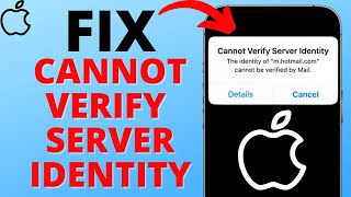 How to Fix quotCannot Verify Server Identityquot on iPhone [upl. by Mufi]