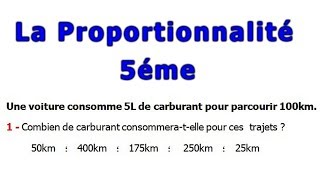 Maths 5ème  La proportionnalité Exercice 17 [upl. by Teeter]