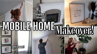 ✨️MOBILE HOME MAKEOVER  dining room refresh  modern farmhouse doublewide makeover mobilehome [upl. by Irec]