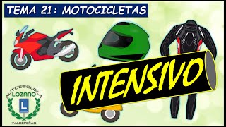 INTENSIVO PERMISO B  TEMA 21 MOTOCICLETAS [upl. by Llamaj]