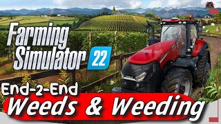 Get rid of Weeds and Weeding End 2 End  Farming Simulator 22 [upl. by Eednarb229]