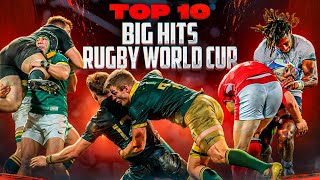 Brutal Hits From Rugby World Cup 2023  Top 10 amp Bonus Hits [upl. by Belayneh]