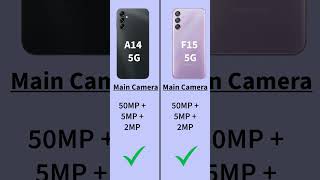 Samsung Galaxy A14 5G vs Samsung F15 5G Detailed comparion  Which One Is best [upl. by Noiz]