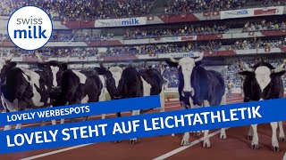 Kuh Lovely steht auf Leichtathletik  Werbespot  Swissmilk 2016 [upl. by Aernda]