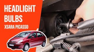 How to replace the headlight bulbs XSARA PICASSO 💡 [upl. by Isolde]