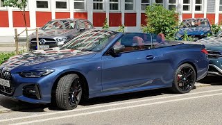 BMW 430i xDrive Cabrio 2024 top speed run on Autobahn [upl. by Ardnahs]