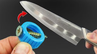 KNIFE Like Razor Sharp  Sharpen Your Knife In 1 Minute With This Tool [upl. by Enimsaj]