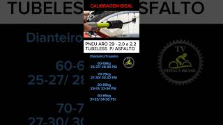 CALIBRAGEM PNEU MTB 29  COM TUBELLES e SEM TUBELLES [upl. by Frentz]