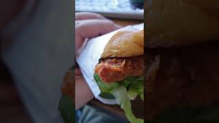 Crispy Chicken sandwich Chicken shack at shake shack [upl. by Starinsky]