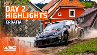 Day 2 Highlights  WRC Croatia Rally 2024 [upl. by Divadnhoj]