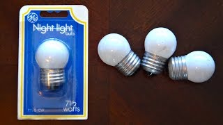 GE 75watt S11 White Incandescent Light Bulbs [upl. by Justinian]