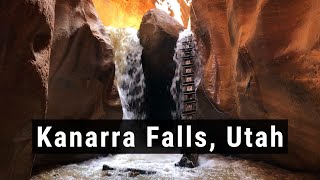 Adventurous LADDER WATERFALL Kanarra Falls HIKE  Kanarraville UTAH [upl. by Llewon]