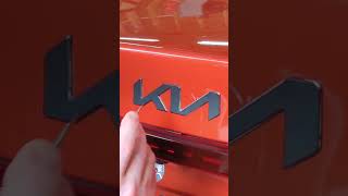 Matte Black KIA Wrap How to Transform Your Cars Emblem Instantly [upl. by Amadeus]