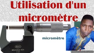 le micromètre  Utilisation du micromètre  Comment utiliser un micromètre [upl. by Sheya]