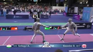 World Championships 2023 SMS  L64  Aron Szilagyi HUN v Beka Bazadze GEO [upl. by Jeramey225]