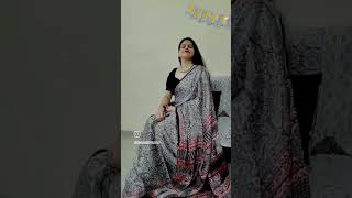 modaal silk saree tyshorts baghprint trending trending saarilover by NR creations 😍 [upl. by Qahsi994]