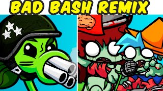 FNF VS Plants vs Rappers Bad Bash Remix FNF MOD Friday Night Funkin [upl. by Hogarth492]