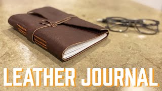 Handmade Leather Journal [upl. by Ruelle]