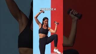 Standing abs and waist with weights  fitness women workout reels [upl. by Ibib]