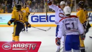 Le tir sur réception de Desharnais bat de vitesse Rinne  Desharnais beats Rinne with onetimer [upl. by Sunda300]